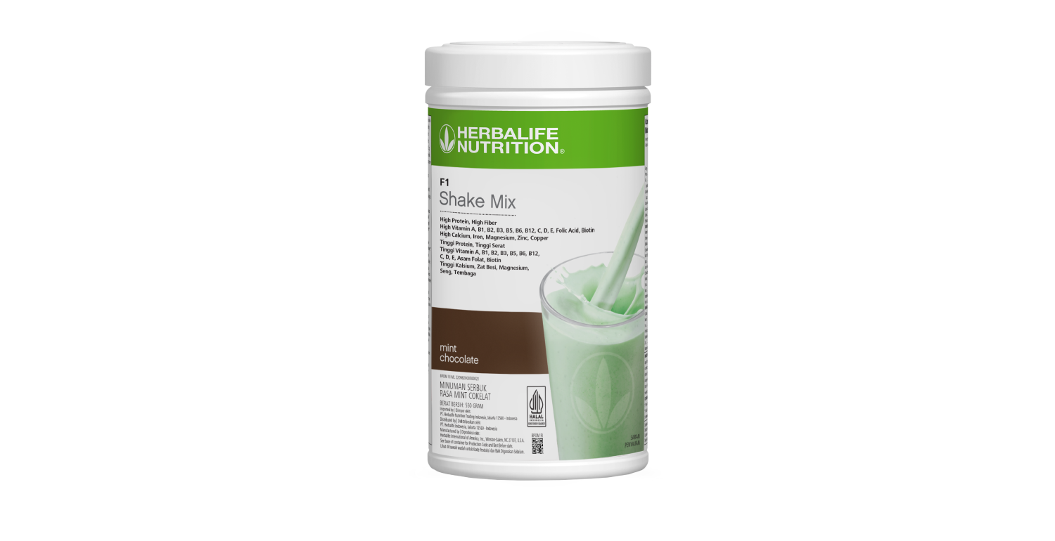 Formula 1 Shake Mix - Mint Chocolate Chip - 550 gram | Seroja Tangerang